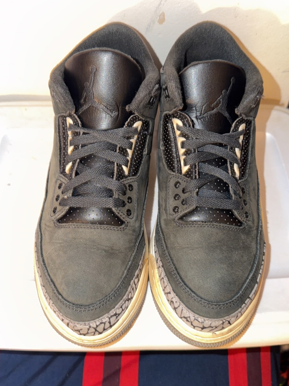 Size 10 Women/ 8.5 Men - Air Jordan 3 Retro Off Noir W
